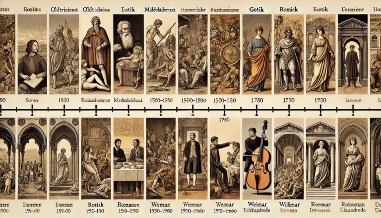 Tidslinje over kunsthistoriske perioder og stilarter