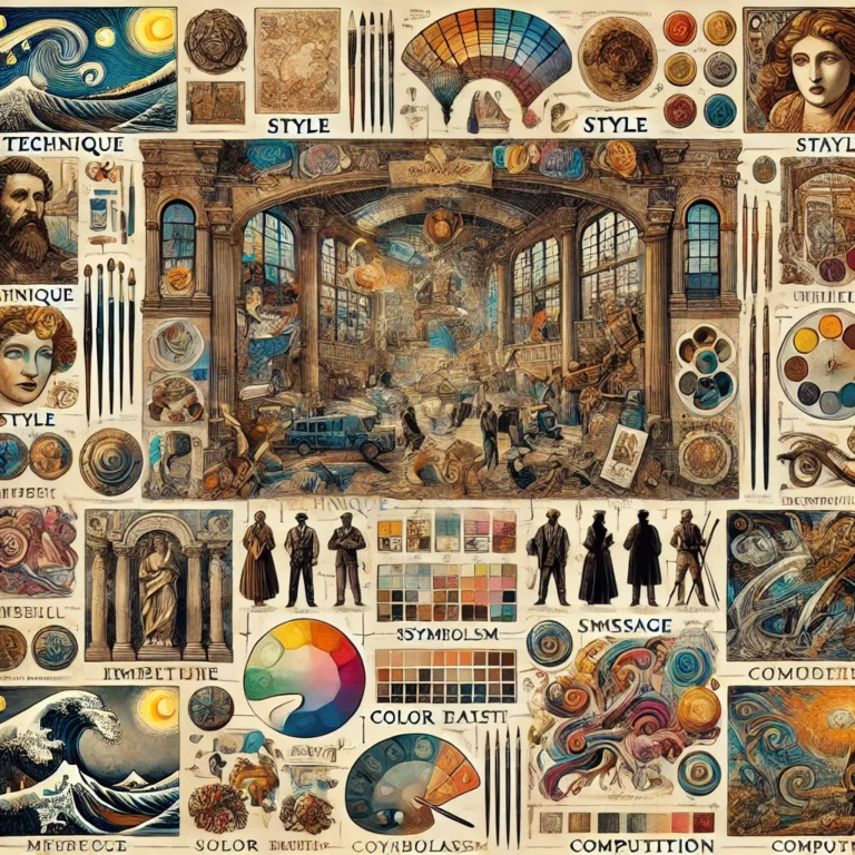 Oversikt over karakteristika ved et kunstverk